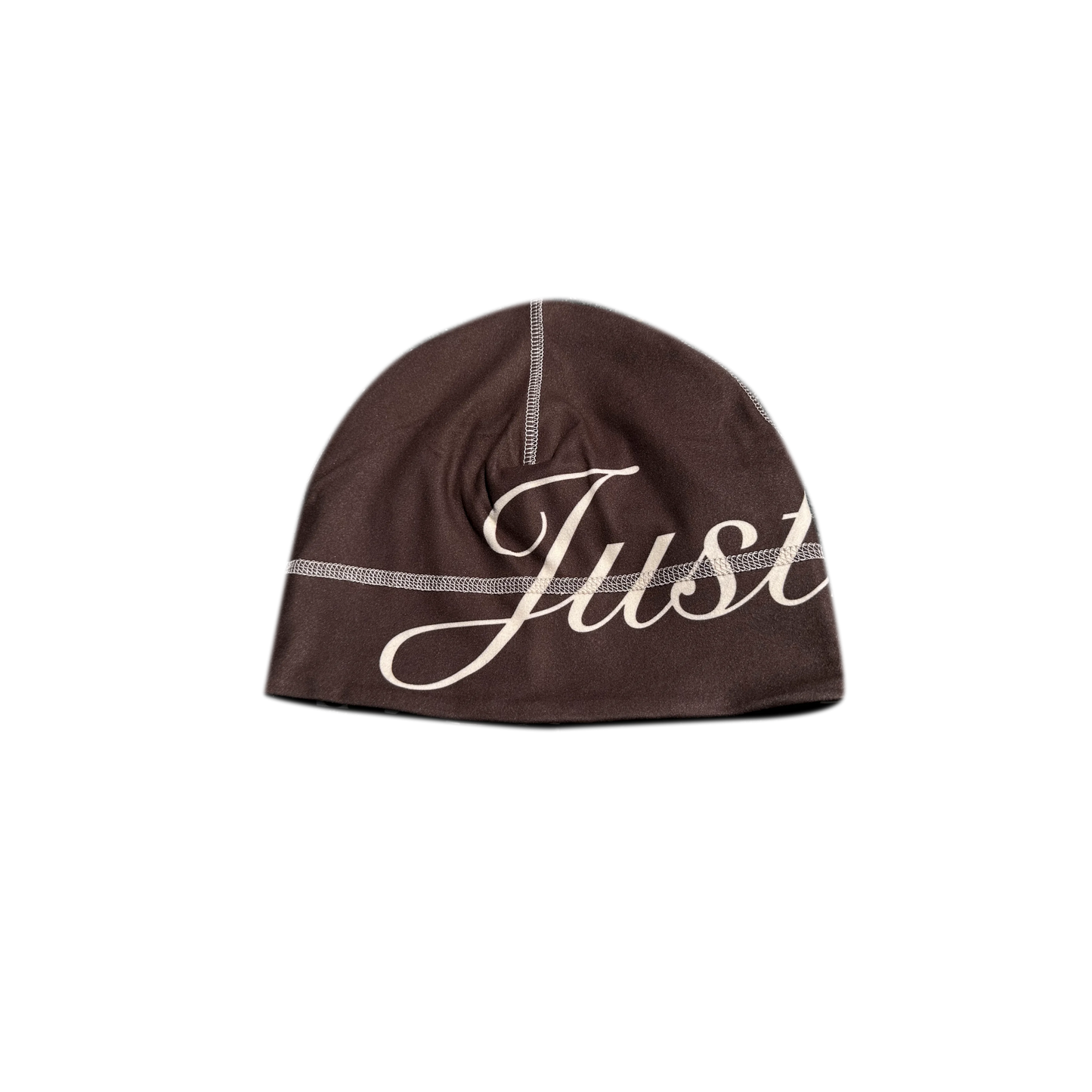 JustKids - Composition Notebook reversible beanie (Brown & Cream)