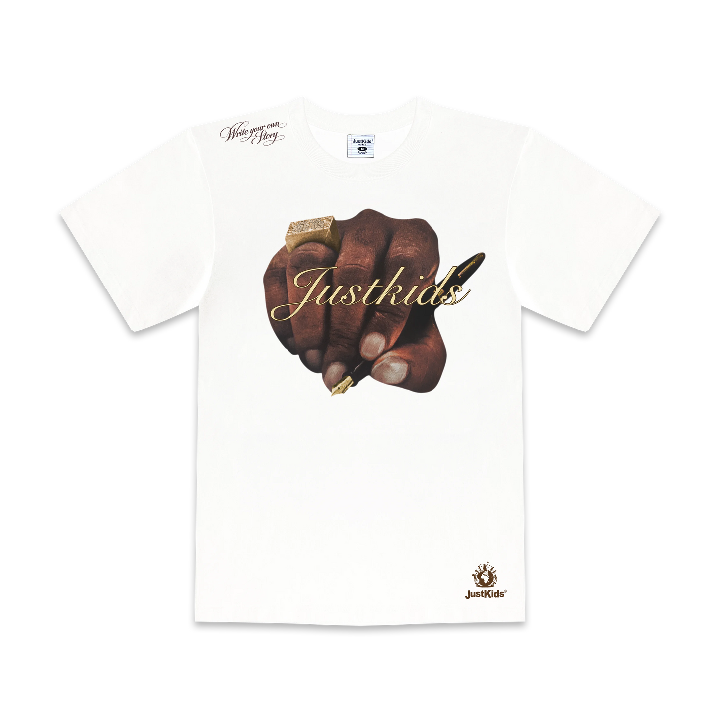 JustKids - WYOS White T-shirt Graphic logo