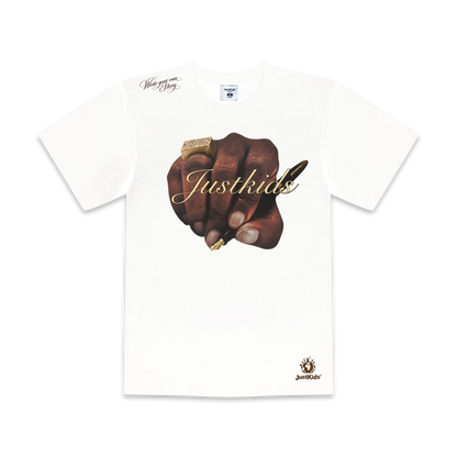 JustKids - WYOS White T-shirt Graphic logo
