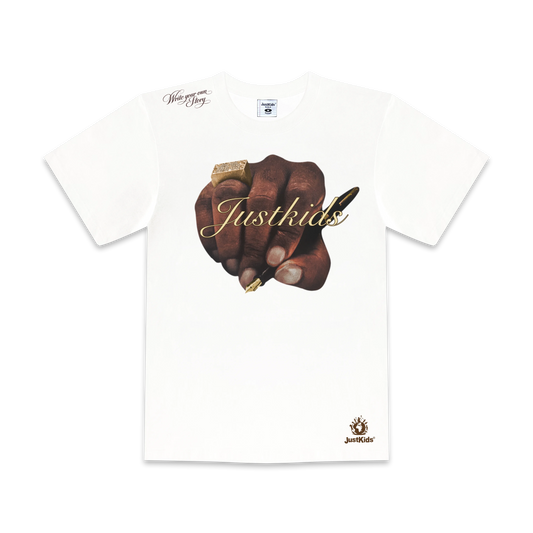 JustKids - WYOS White T-shirt Graphic logo