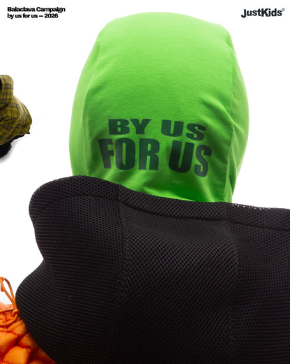 JustKids - Childhood Balaclava reversible Green Grinch / Neon green