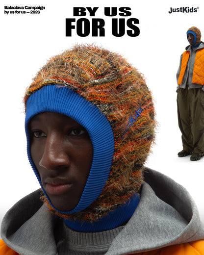 JustKids - Childhood Balaclava reversible Multicolor / Electric Orange