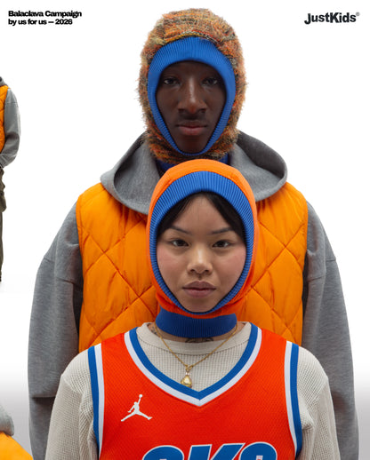JustKids - Childhood Balaclava reversible Multicolor / Electric Orange