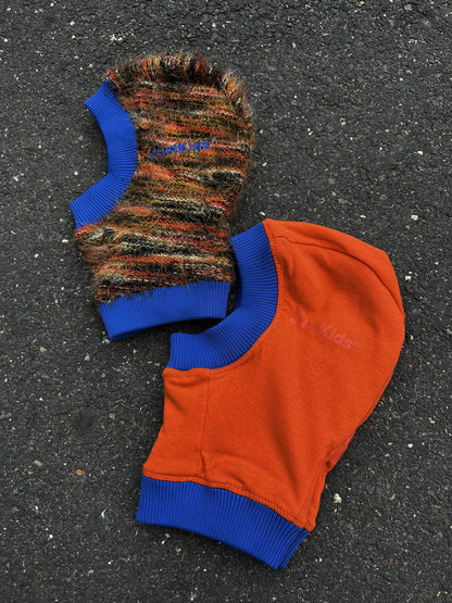 JustKids - Childhood Balaclava reversible Multicolor / Electric Orange
